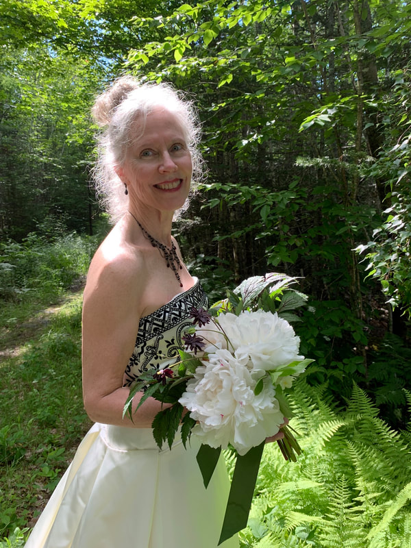Wedding day at Foraged Florals. Photo by Carol Millett of Foraged Florals.